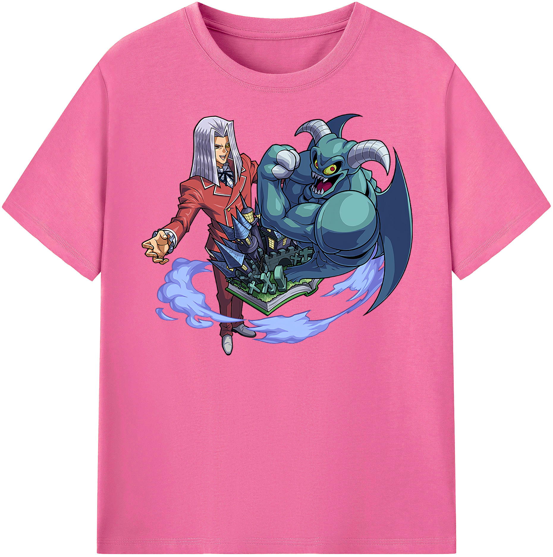 （画像用） 遊☆戯☆王 Yu-Gi-Oh! レディースカジュアルプリントTシャツ（綿100％）